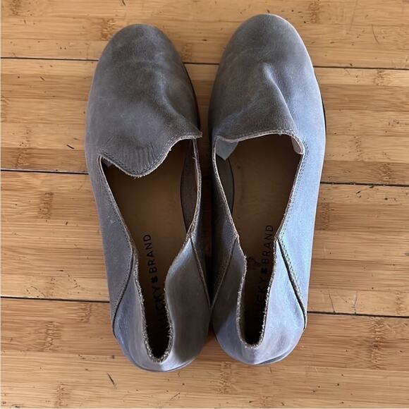 Lucky Brand Cahill Slip On Leather Flat Loafer 8.5 - Picture 7 of 9